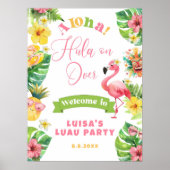 Poster Aloha Hawaii anniversaire bienvenue (Devant)