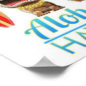 Poster Aloha Hawaii Hawaii Tiki Surf (Coin)