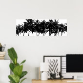 Poster Aloha Hawaii Palm Trees Tropiques Voyage (Bureau à domicile)