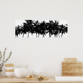 Poster Aloha Hawaii Palm Trees Tropiques Voyage (Cuisine)