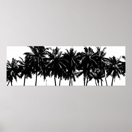 Poster Aloha Hawaii Palm Trees Tropiques Voyage (Devant)