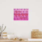 Poster Aloha Hawaii rose (Cuisine)