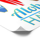 Poster Aloha Hawaii Surf boards (Coin)