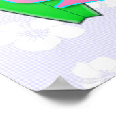 Poster Aloha Plages Ananas (Coin)