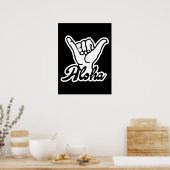 Poster Aloha Shaka Main, Hang Loose signe (Cuisine)