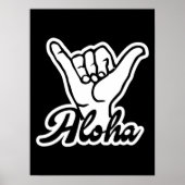 Poster Aloha Shaka Main, Hang Loose signe (Devant)