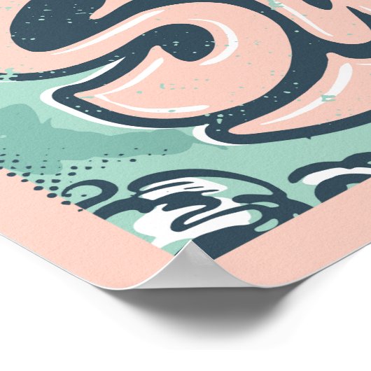 Poster Aloha Summer Surfing (Coin)