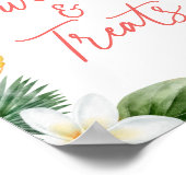 Poster Aloha Tropical Luau Anniversaire Sucres et cures (Coin)