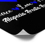 Poster Alopecia Areata Sensibilisation Paix Aimer Hope Bl (Coin)