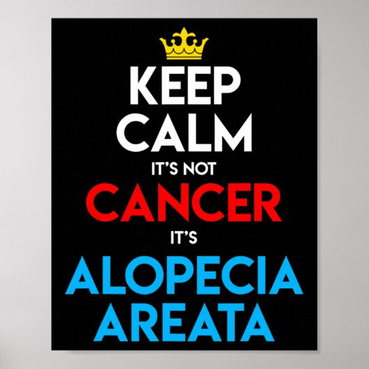 Poster Alopecia Areata Sensibilisation Perte de cheveux t (Devant)