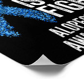 Poster Alopecia Areata Son Combat Est Mon Combat Alopecia (Coin)