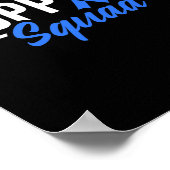 Poster Alopecia Awareness Support Squad I Wear Blue Ribbo (Coin)