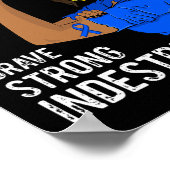 Poster Alopecia Guerrier Indestructible Survivant Sensibi (Coin)