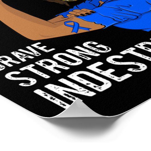 Poster Alopecia Guerrier Indestructible Survivant Sensibi (Coin)