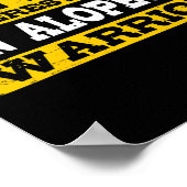 Poster Alopecia Guerrier soutien perte de cheveux sensibi (Coin)