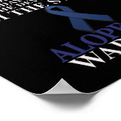 Poster Alopecia Ruban Warrier Maladie Conscience (Coin)