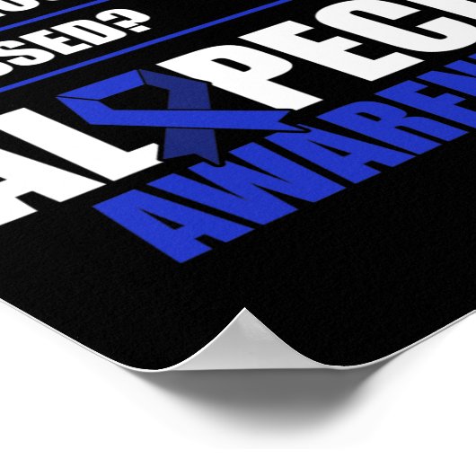 Poster Alopecia Sensibilisation Perte de cheveux Guerrier (Coin)