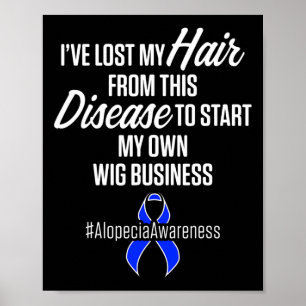 Poster Alopecia Sensibilisation Perte de cheveux Guerrier