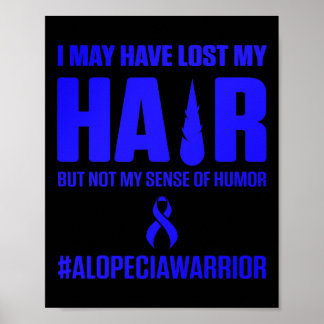 Poster Alopecia Sensibilisation Perte de cheveux Guerrier