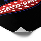 Poster Alopecia Sensibilisation Perte de cheveux Guerrier (Coin)