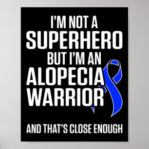 Poster Alopecia Sensibilisation Perte de cheveux Guerrier