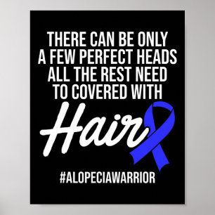 Poster Alopecia Sensibilisation Perte de cheveux Guerrier