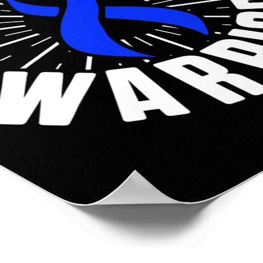 Poster Alopécie Sensibilisation Perte de cheveux Guerrier (Coin)