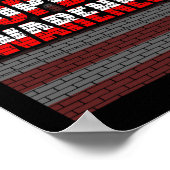 Poster Alopécie Sensibilisation Perte de cheveux Guerrier (Coin)