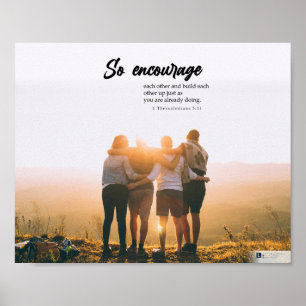 Poster Alors Encouragez (1 Thessalonien 5:11)