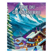 Poster Alpe du Grand Serre : Panorama Alpin (Devant)