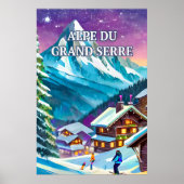 Poster Alpe du Grand Serre : Panorama Alpin (Devant)
