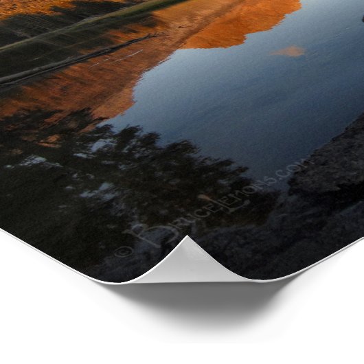 Poster Alpenglow de coucher de soleil McClure Meadow - se (Coin)