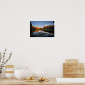 Poster Alpenglow de coucher de soleil McClure Meadow - se (Cuisine)