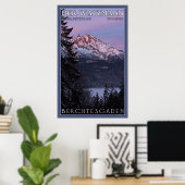 Poster Alpenglow sur Der Watzmann (Bureau à domicile)
