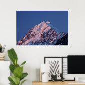 Poster Alpenglow sur le mont Aoraki Cook, Mackenzie 2 (Bureau à domicile)