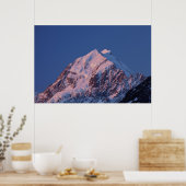 Poster Alpenglow sur le mont Aoraki Cook, Mackenzie 2 (Cuisine)