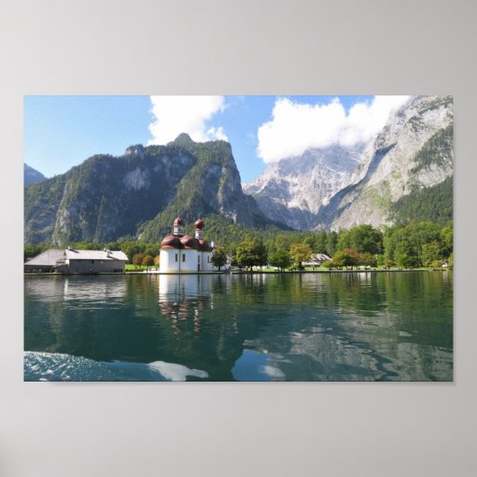 Poster Alpes bavaroises de Königssee (Devant)