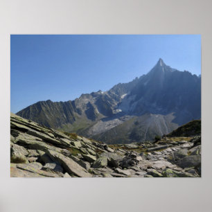 Poster Alpes françaises de l'Aiguille du Dru