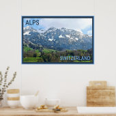 Poster Alpes suisses (Cuisine)