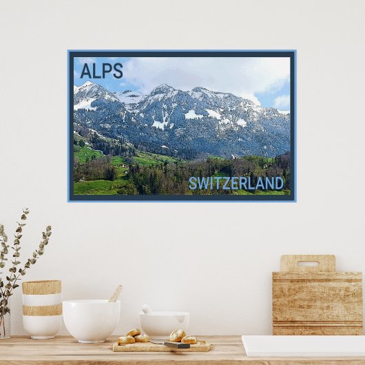 Poster Alpes suisses (Cuisine)