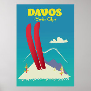 Poster Alpes suisses de Davos