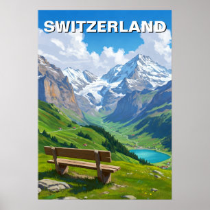 Poster Alpes suisses Suisse Voyage