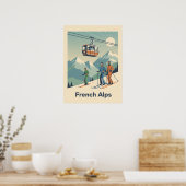 Poster Alpes vintages : Mi-Siècle (Cuisine)