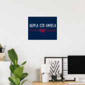Poster Alpha Chi Omega - États-Unis (Bureau à domicile)