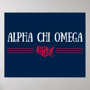 Poster Alpha Chi Omega - États-Unis