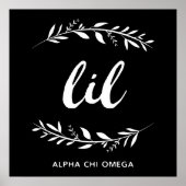 Poster Alpha Chi Omega | Lil Wreath (Devant)
