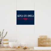 Poster Alpha Chi Omega - USA (Cuisine)