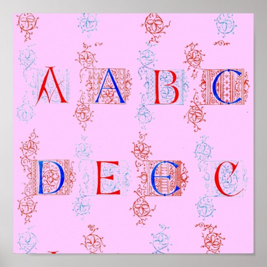 Poster Alphabet (Devant)