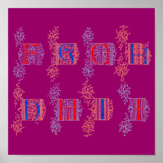 Poster Alphabet (Devant)