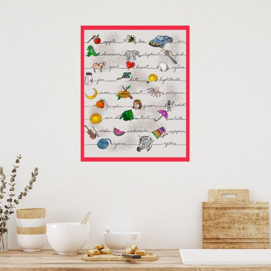 Poster Alphabet (Cuisine)